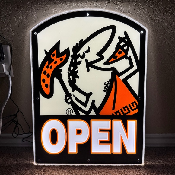 Little Caesars Store “Open” Sign - Pizza Restaurant - Man Cave - Picture 1 of 5